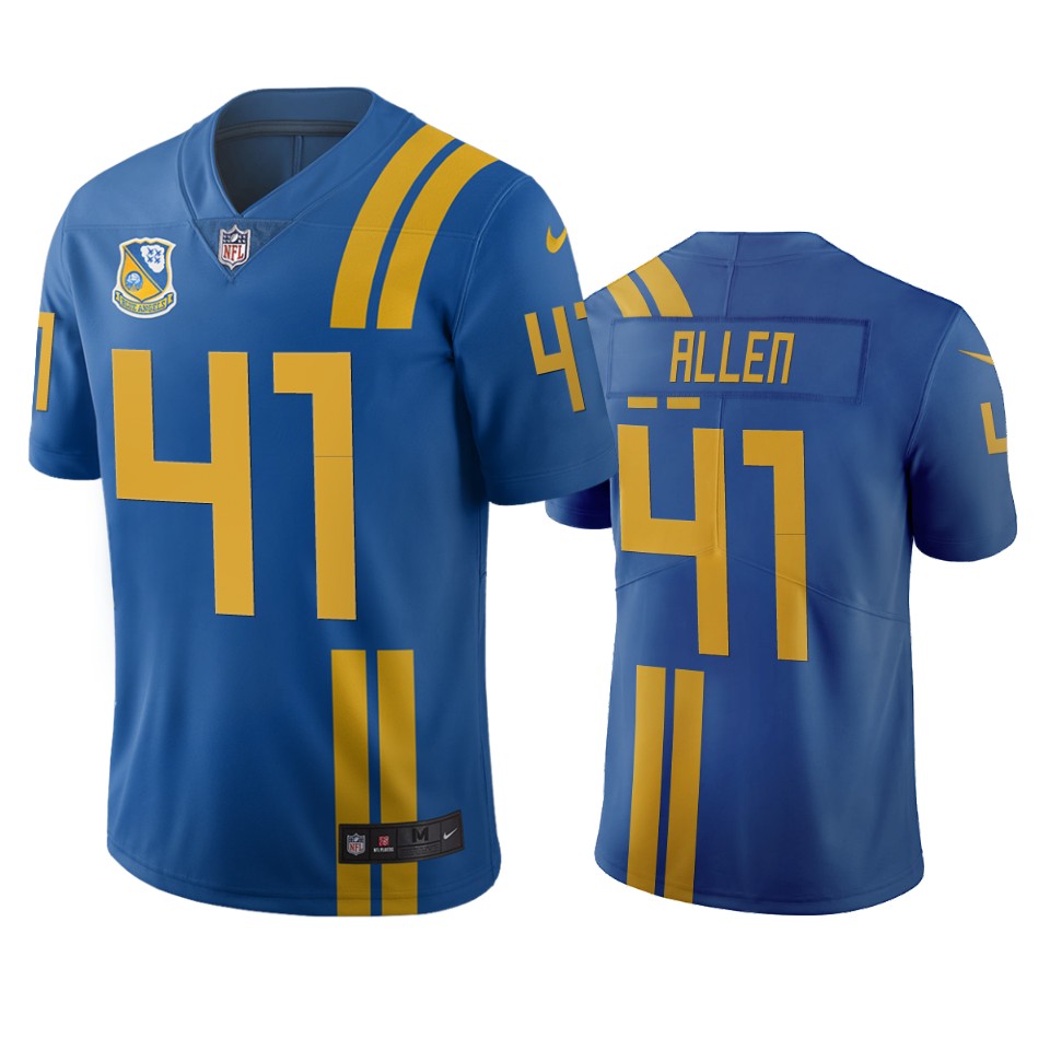 Men Nike Jacksonville Jaguars 41 Josh Allen Royal Vapor Limited City Edition NFL Jersey